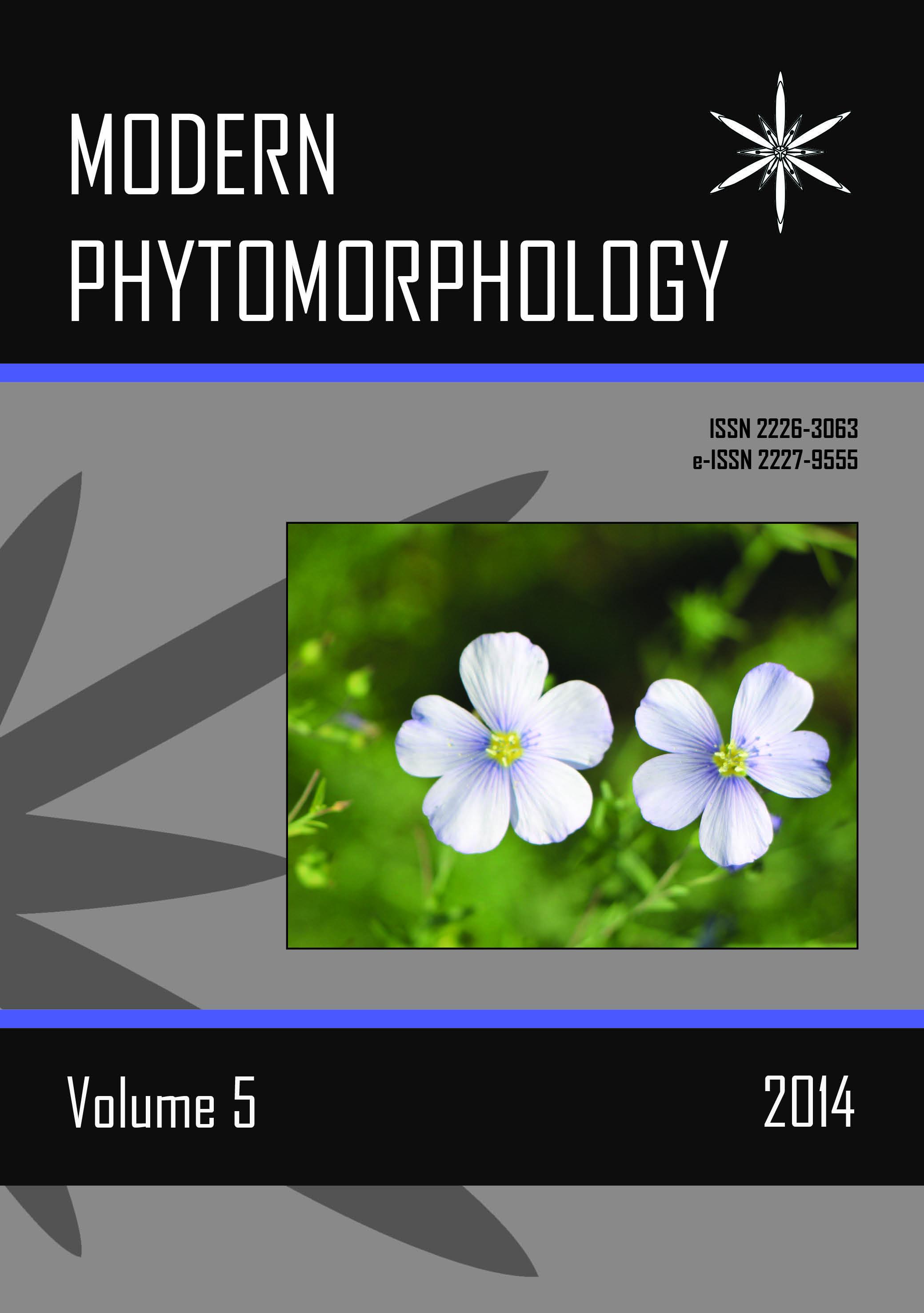 Modern Phytomorphology cover, Vol. 5